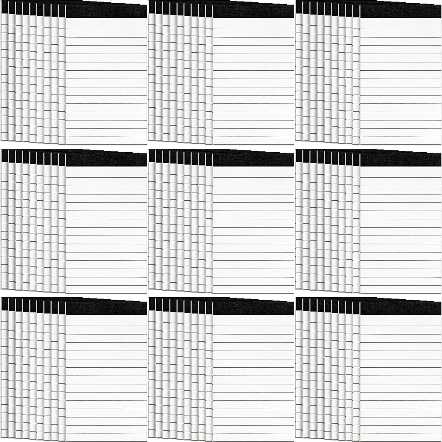 PerKoop 100 Pack Small Note Pads 4 x 6 Inch Lined Notepad Mini Memo Legal Pads with 30 Sheets Refills for Taking Notes Office School Supplies