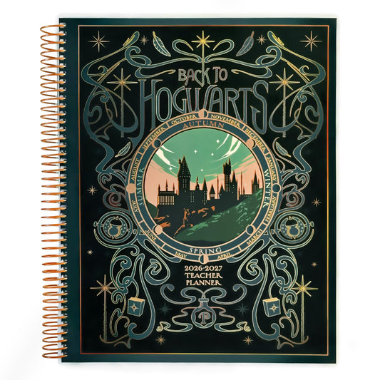 ConQuest Journals 2026-2027 Harry Potter Hogwarts Teacher Planner, July-June Academic Organizer, Monthly & Weekly Calendars, Checklists, Contacts & Student Lists, 11.25'' x 9.5'', Officially Licensed