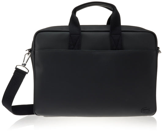 Lacoste Men's Classic Computer Bag, Black Petit Pique, One Size