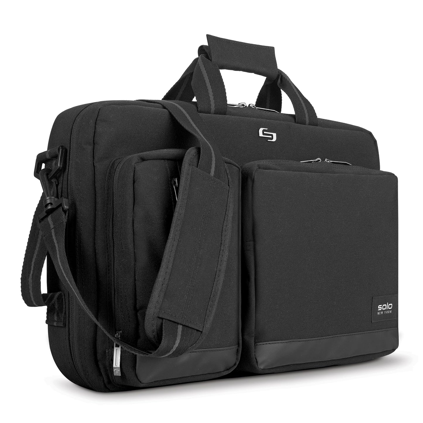 Solo New York Unisex Adult Duane Hybrid Briefcase, black, Einheitsgröße