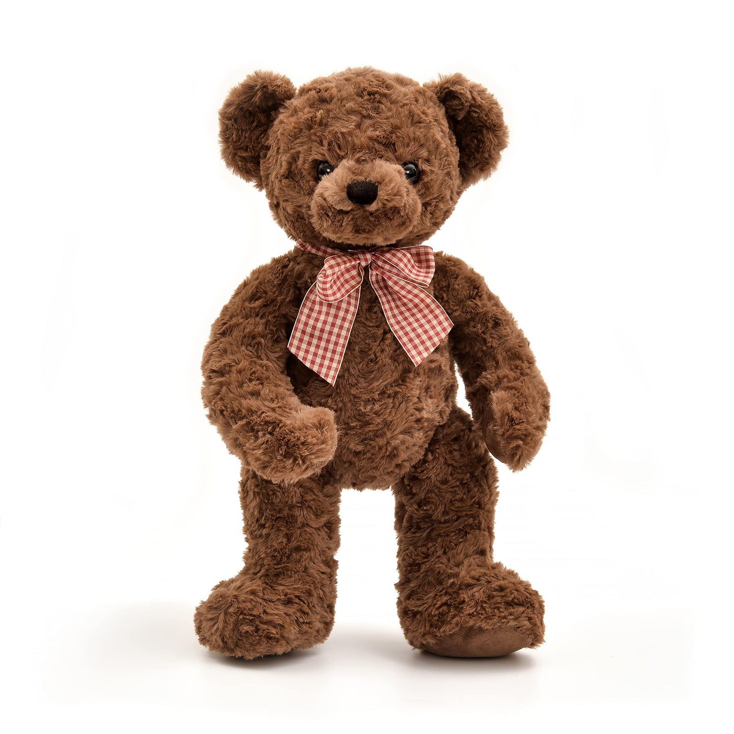 Suepcuddly 20" Posed Teddy Bear Stuffed Animal Cute Plush Toy for Girl Kids (Dark Brown)
