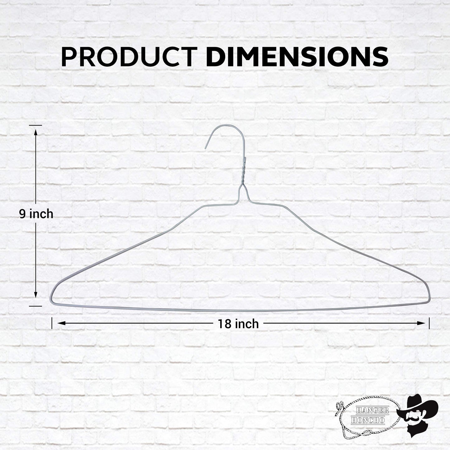 100 Wire Hangers - White Metal Hangers in Bulk - 18 Inch Thin Standard Dry Cleaner Coated Steel