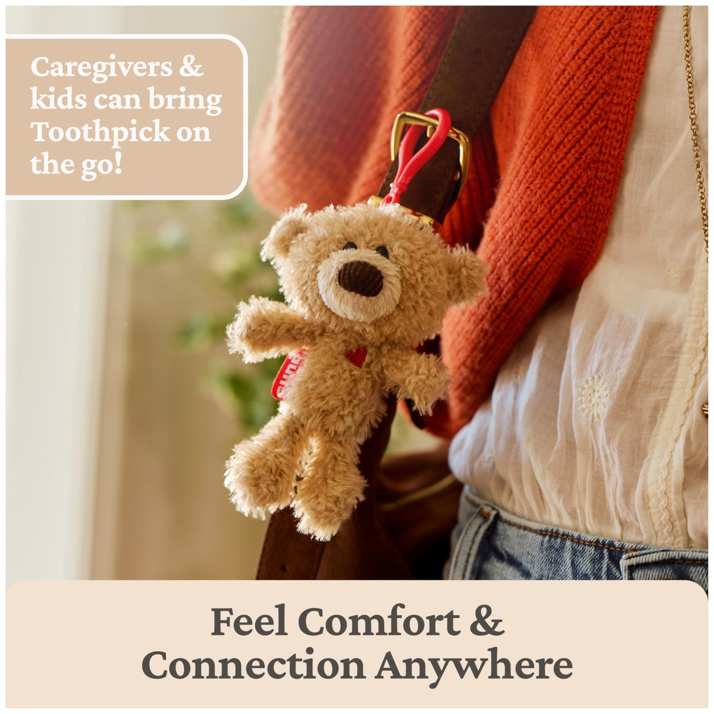 GUND Near or Far Bears, Premium Large & Small Teddy Bears with Voice Recording Capability, Stuffed Animals for Ages 1 and Up, Brown, 16”