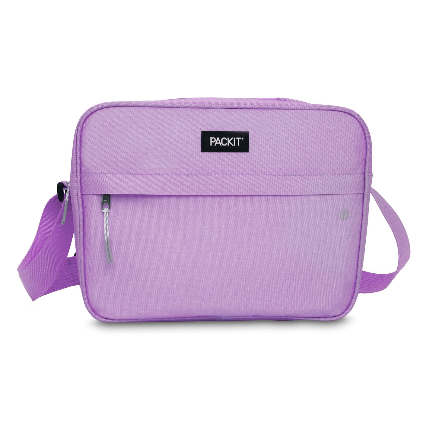 PackIt Freezable Zuma 15-Can Cooler, Lavender, Built with EcoFreeze Technology, Collapsible, Reusable, Zip Closure with Adjustable Shoulder Strap and Front Zip Pocket, Fits 15, 12 oz Cans