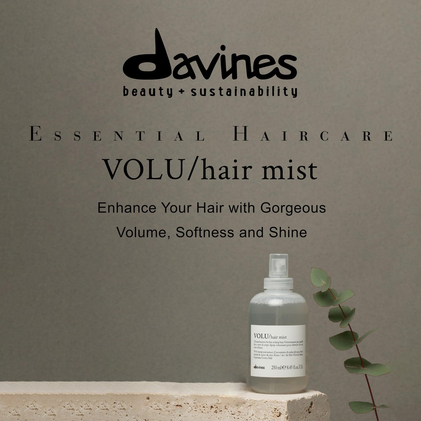 Davines Volu Hair Mist, 8.45 fl. oz. (Pack of 1)
