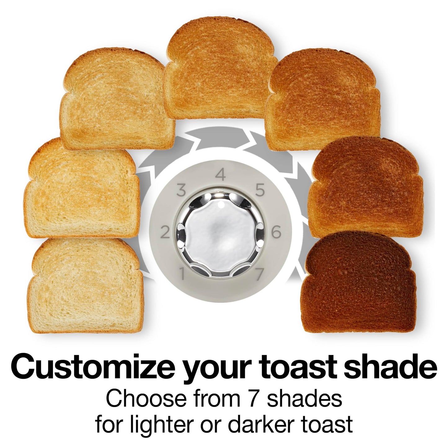 Proctor Silex Plastic 2 Slice Toaster, Bagel, Defrost & Cancel Buttons, Browning Control With 7 Shades, Auto Shutoff, Slide-Out Crumb Tray, Oat White (22660)