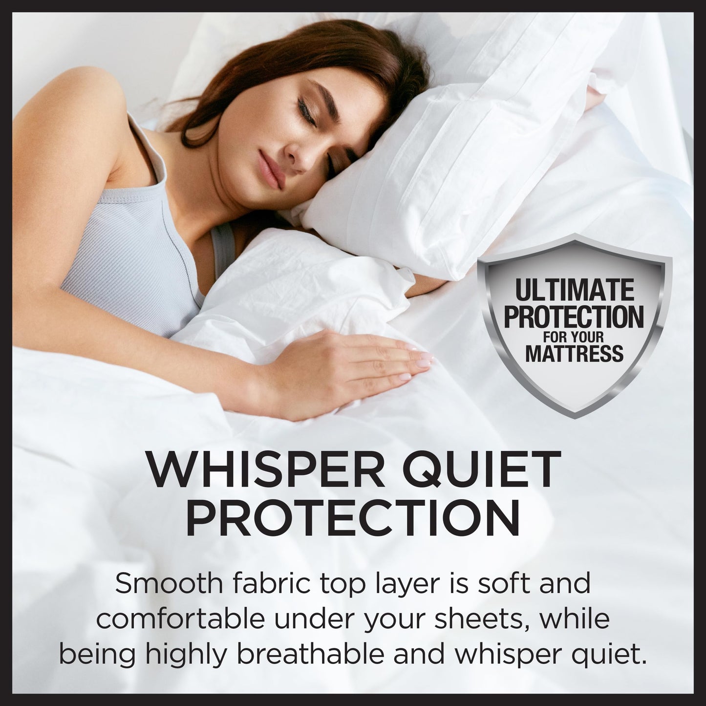 Protect-A-Bed Essential Mattress Pad King, 100% Waterproof, Dust Mite Barrier Mattress Pad, Breathable & Quiet, Antimicrobial, Fits 11"-18" Mattresses