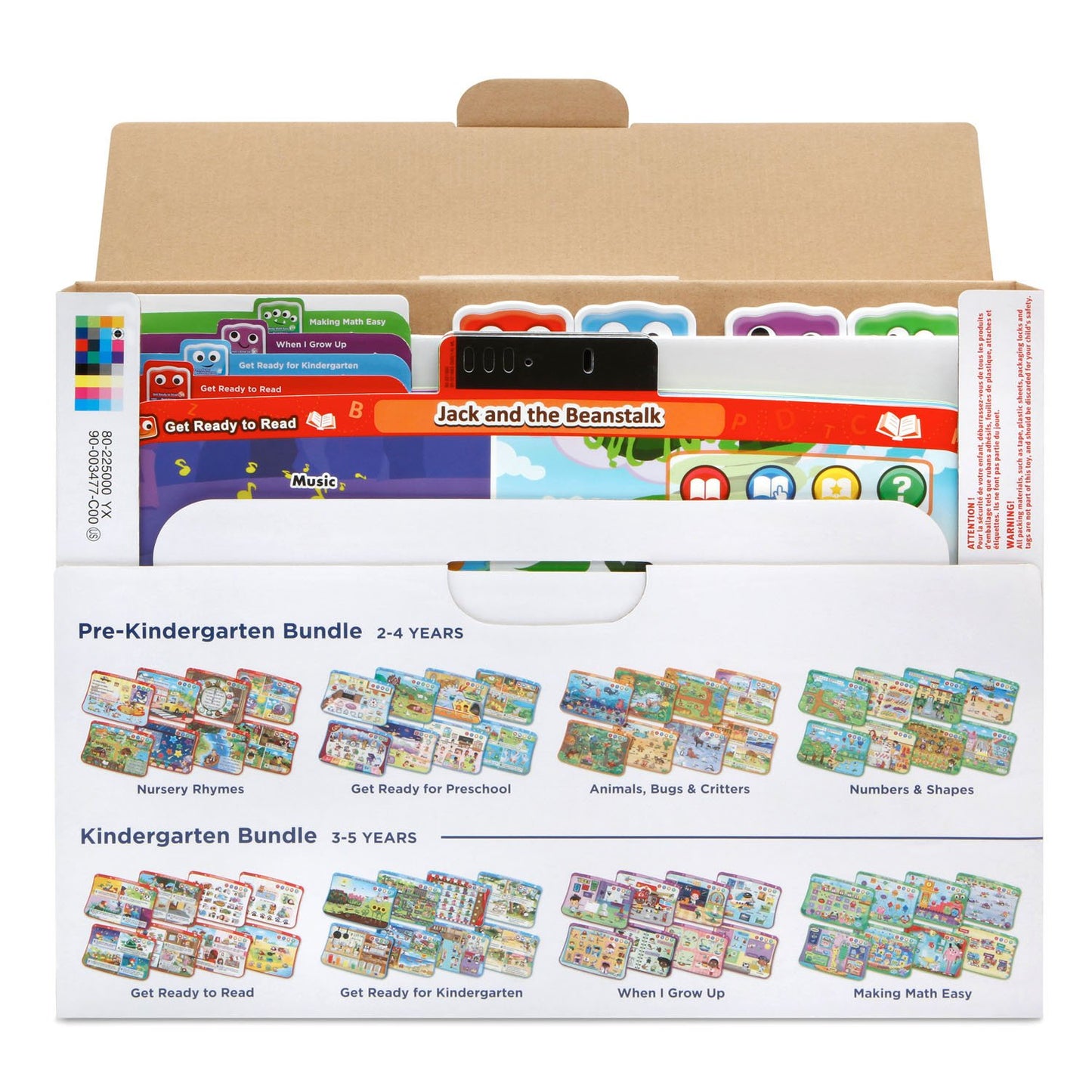 VTech Touch and Learn Activity Desk Deluxe 4-in-1 Preschool Bundle Expansion Pack II for Age 3-5, White