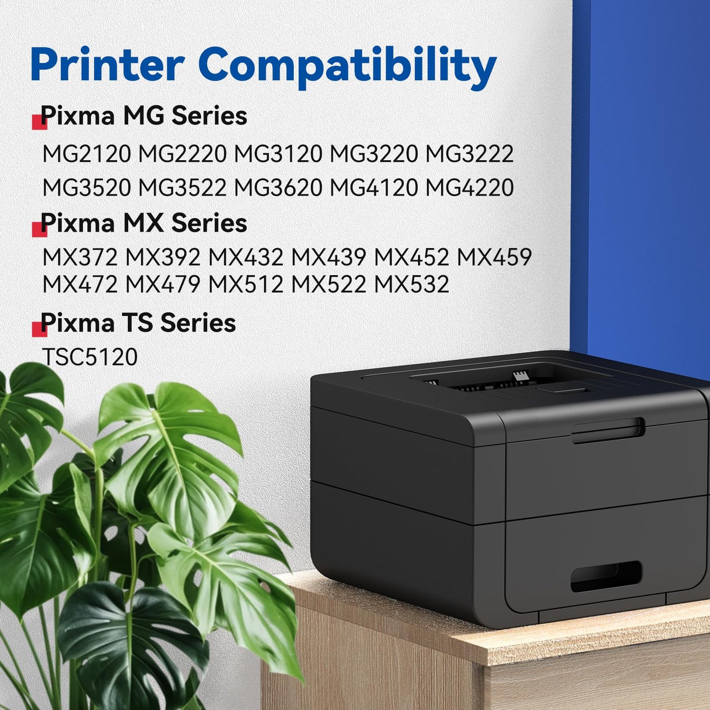 GoFlowmo Compatible Ink Cartridge Replacement for Canon 240XL 241XL Combo 240 241 XL Compatible for MG3620 MG3600 MG3520 TS5120 MG2120 MG2220 MG3220 Printer Ink Cartridge(2 Black 1 Color, 3 Pack)
