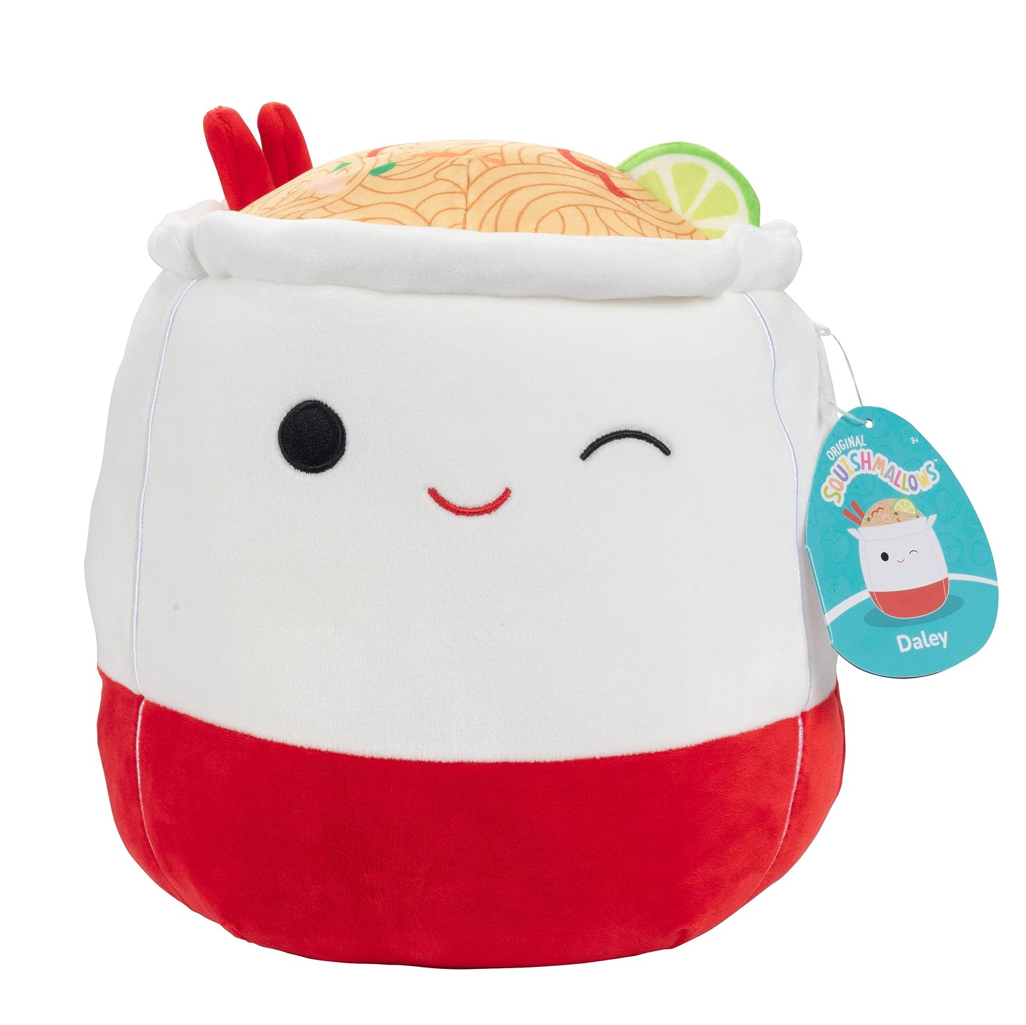 Squishmallows 10" Daley The Takeout Noodles - Officially Licensed Kellytoy Plush - Collectible Soft & Squishy Foodie Stuffed Animal Toy - Add to Your Squad for Kids, Girls & Boys