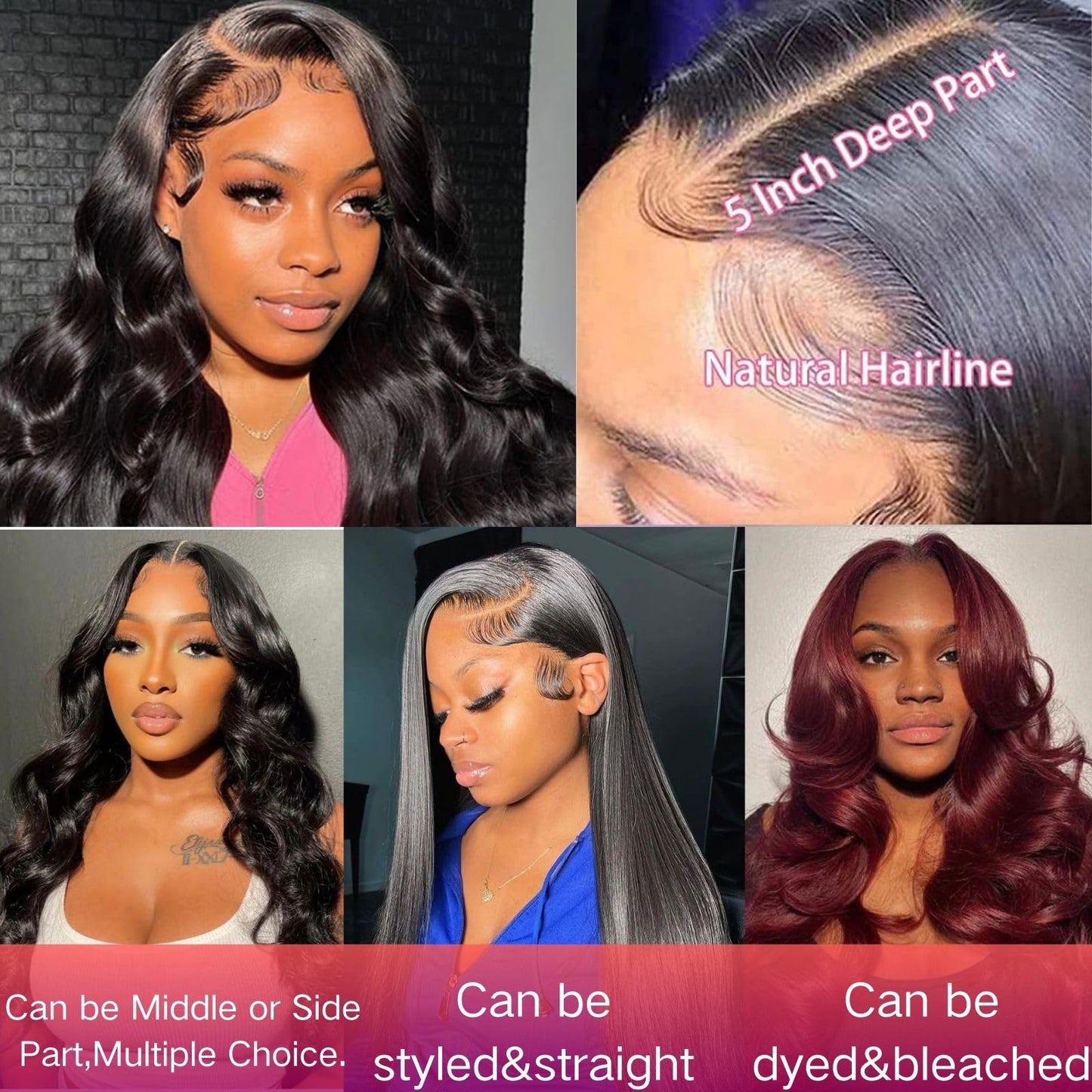 5x5 Hd Lace Closure Human Hair Closure Body Wave Hair Closure For Black Women 5x5 Lace Frontal Closure 12A Virgin Remy Human Hair Hd Closure Pre Plucked Human Hair Extension Natural Black 18 Inch