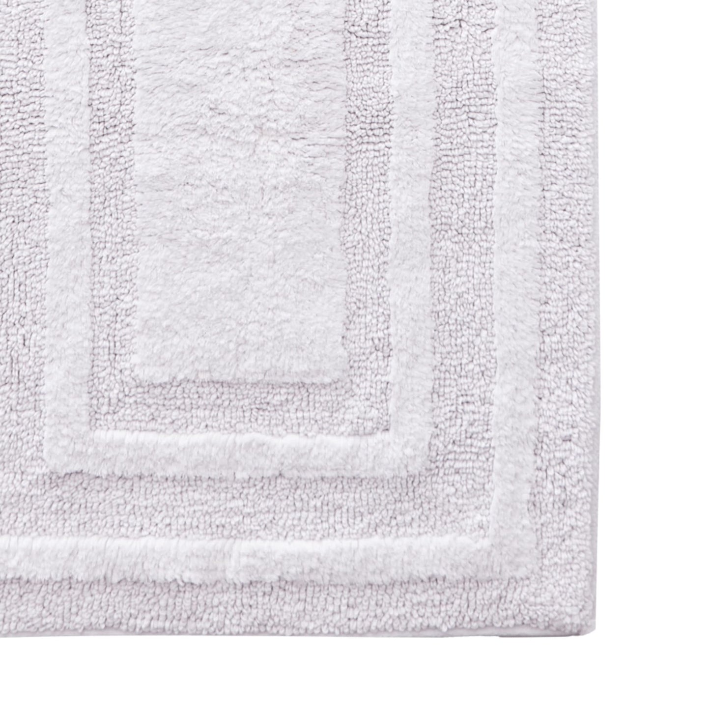 Eddie Bauer - Bathroom Rug, 100% Soft Plush Tufted Cotton Runner Rug, Highly Absorbent, Quick-Dry, and Skid-Resistant Backing (Logan White, 22" x 60")