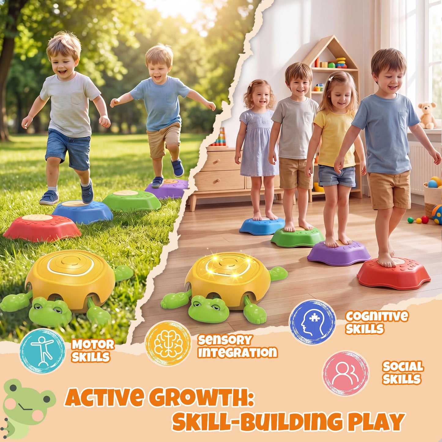 LSCLCIN Stepping Stones for Kids