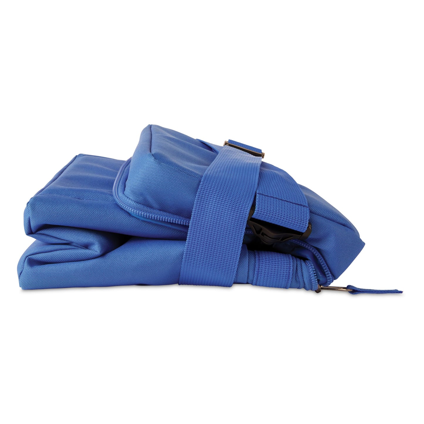 PackIt Freezable Newport Cooler, Azure Blue, Collapsible, Reusable, Built with EcoFreeze Technology, Wide Top Opening, Double Zip Closure, with Adjustable & Removable Shoulder Straps for Easy Carrying