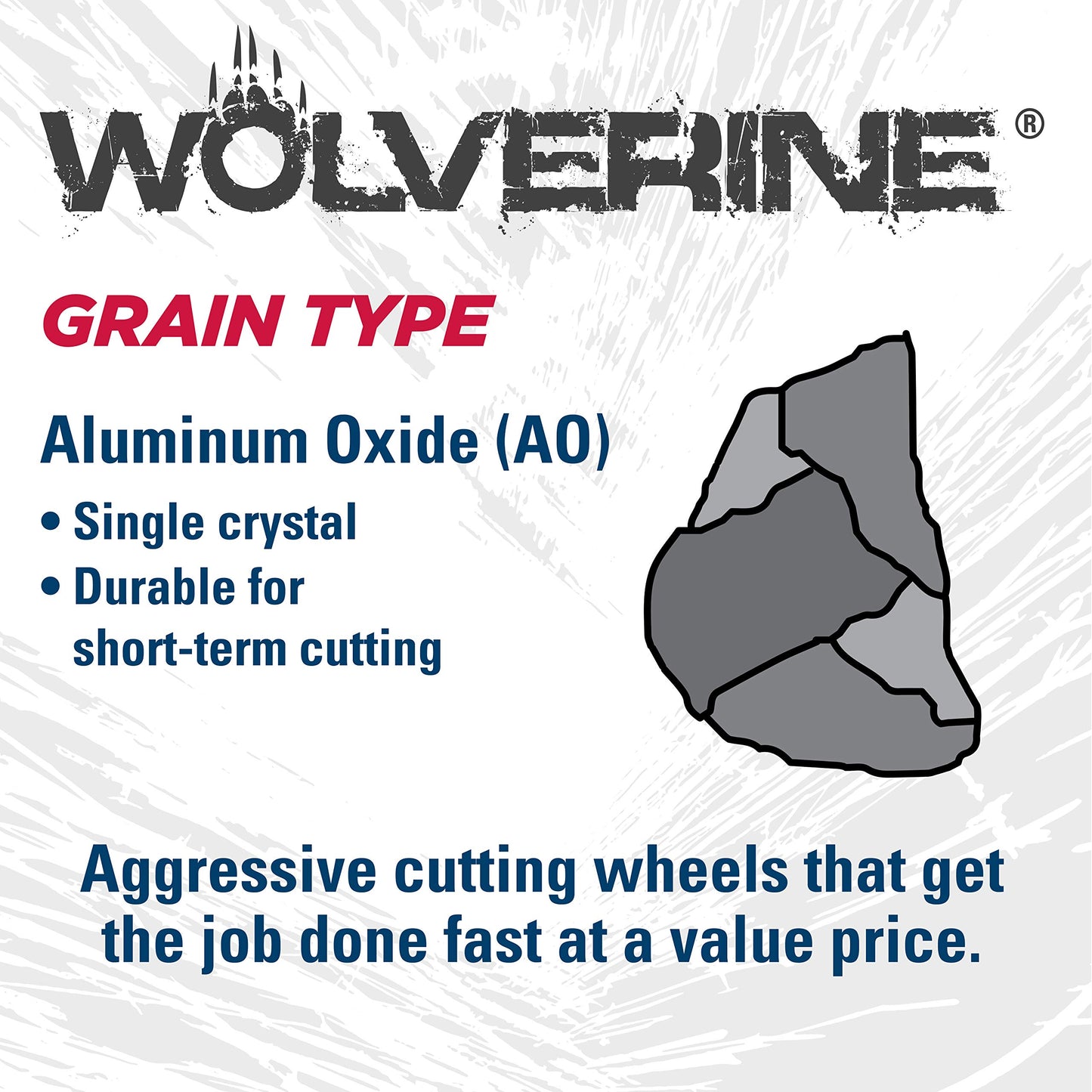 Weiler 56429 Wolverine Type 27 Cut and Grind Combo Wheel, A24T, 5/8" 11 UNC Nut, 4 1/2" x 1/8", Aluminum Oxide, 4.5" Diameter (Pack of 10)
