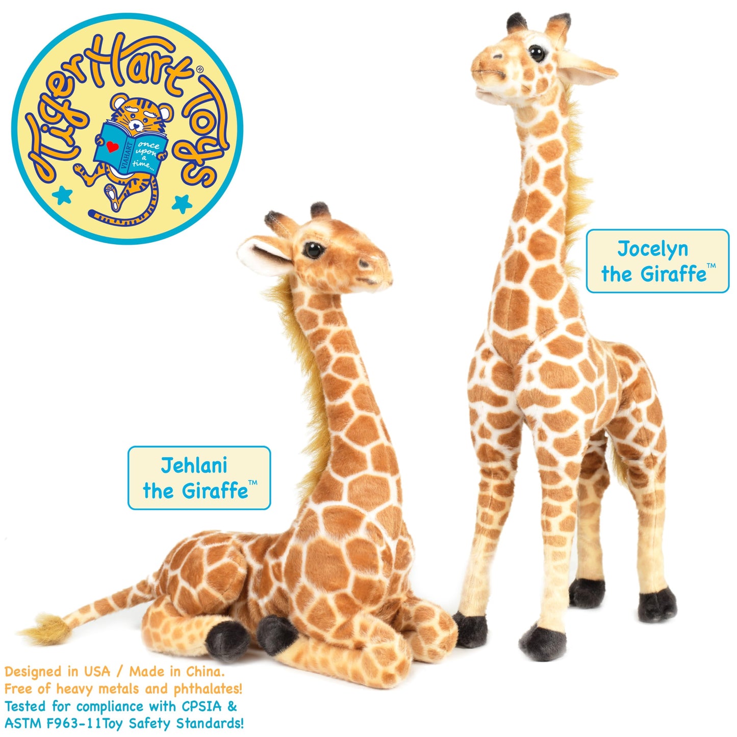 Jocelyn The Giraffe - 22 Inch Tall Stuffed Animal Plush - by TigerHart Toys