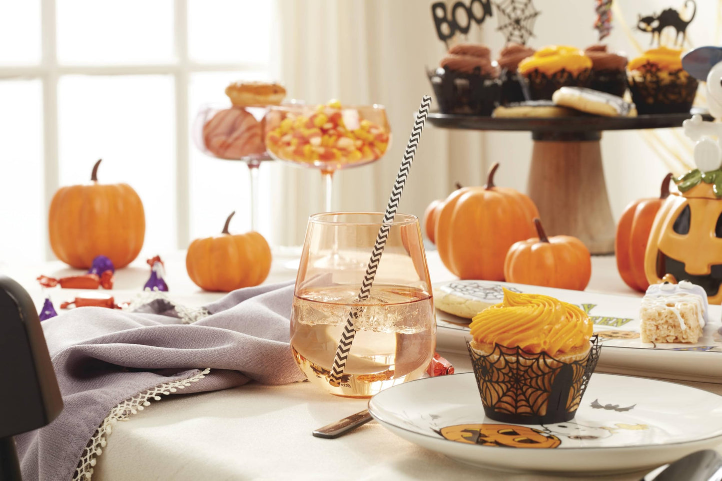Lenox 896688 The Great Pumpkin Accent Plates, Set of 4, Assorted, Halloween