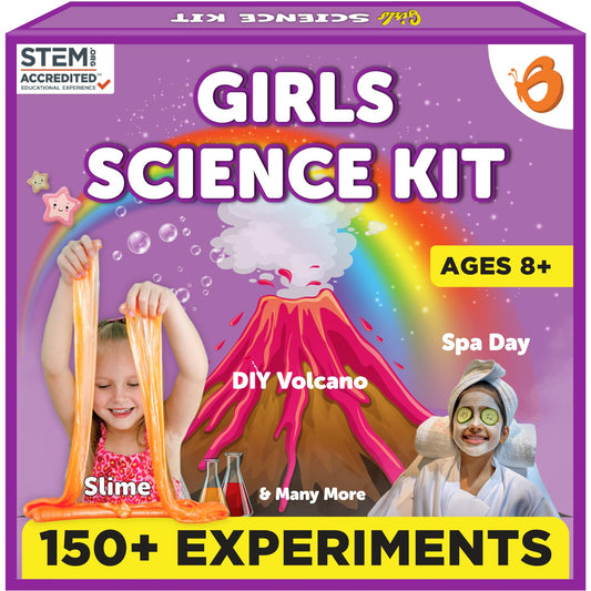 Butterfly EduFields Girls Science Kit for kids Ages 8 9 10 11 12 Years | 150+ Girls Science Experiments | Gifts for Girls ages 8 9 10 11 12 years | Girls Toys | Fun STEM Toys | Super Science Series