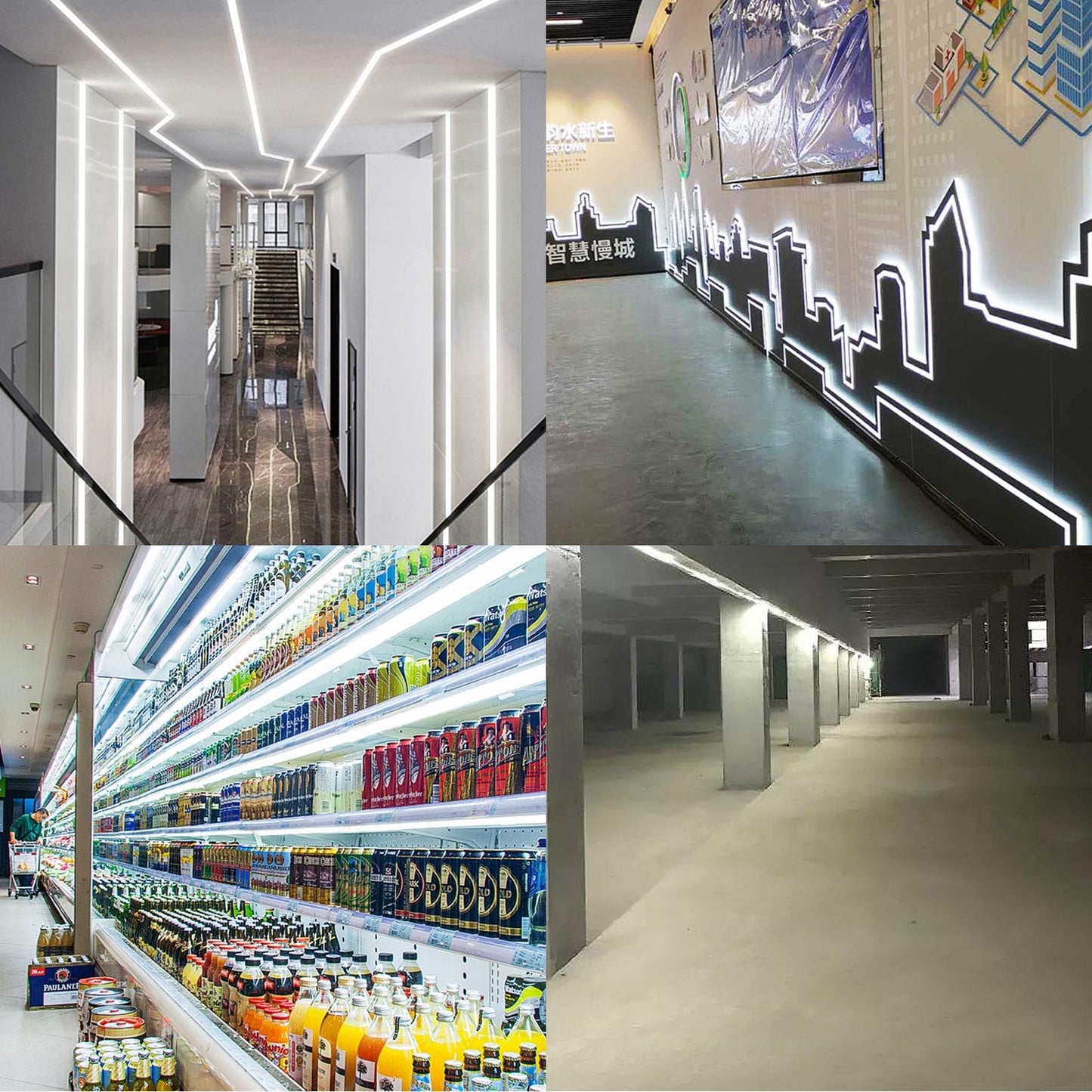 GOMING 15M/49.2ft 24V COB LED Strip Light Waterproof IP65 Cool White 6000K Uniform Glow 5760LEDs CRI 93+ Flexible LED Tape Lights for DIY Cabinet Bedroom Kitchen Home Decor(No Power Supply)