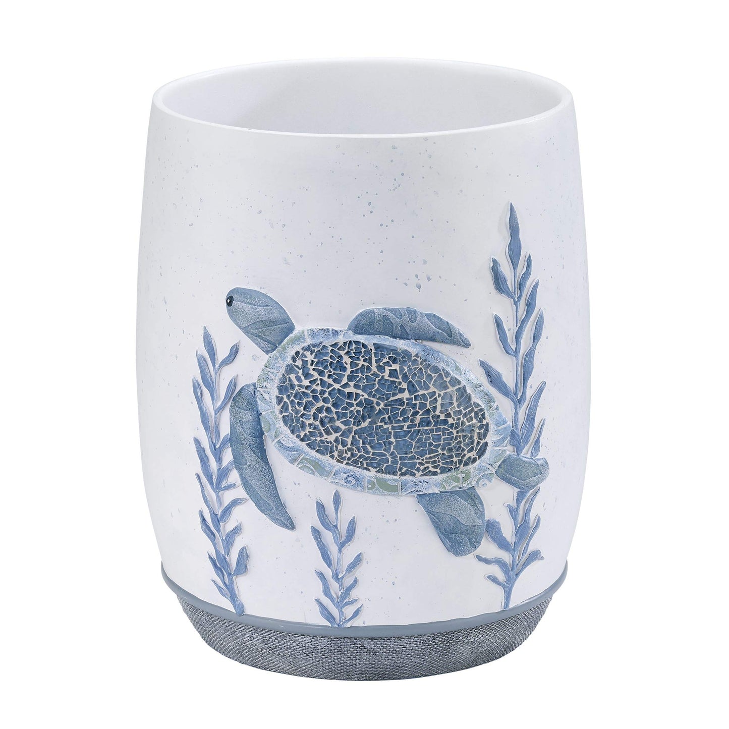 Avanti Linens - Waste Basket, Decorative Trash Can, Sealife Bathroom Decor (Caicos Collection)