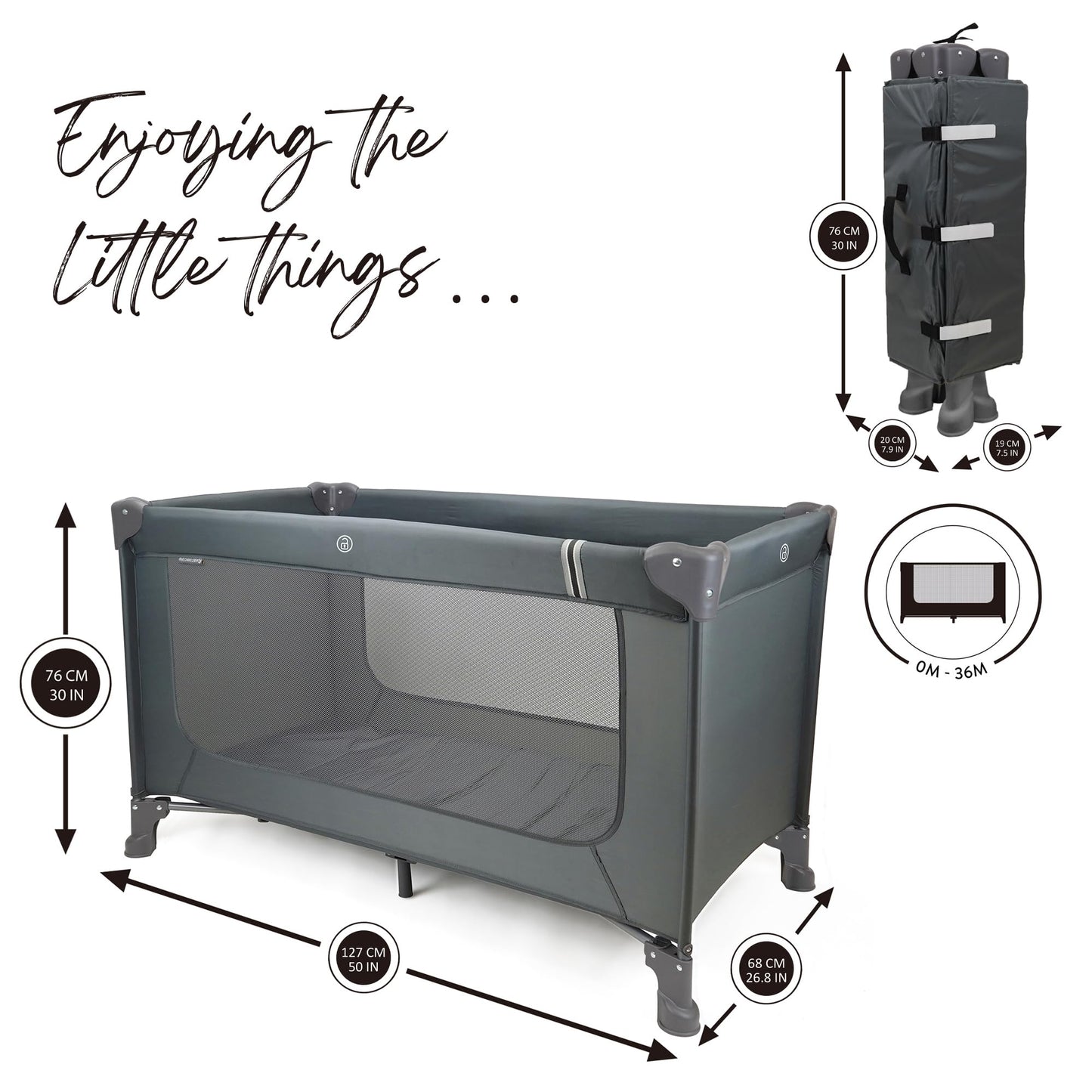 509 Travel Bed - Kids Play Yard/Play Center - Easy to Fold, Compact & Lightweight, Ages 6-36 Months