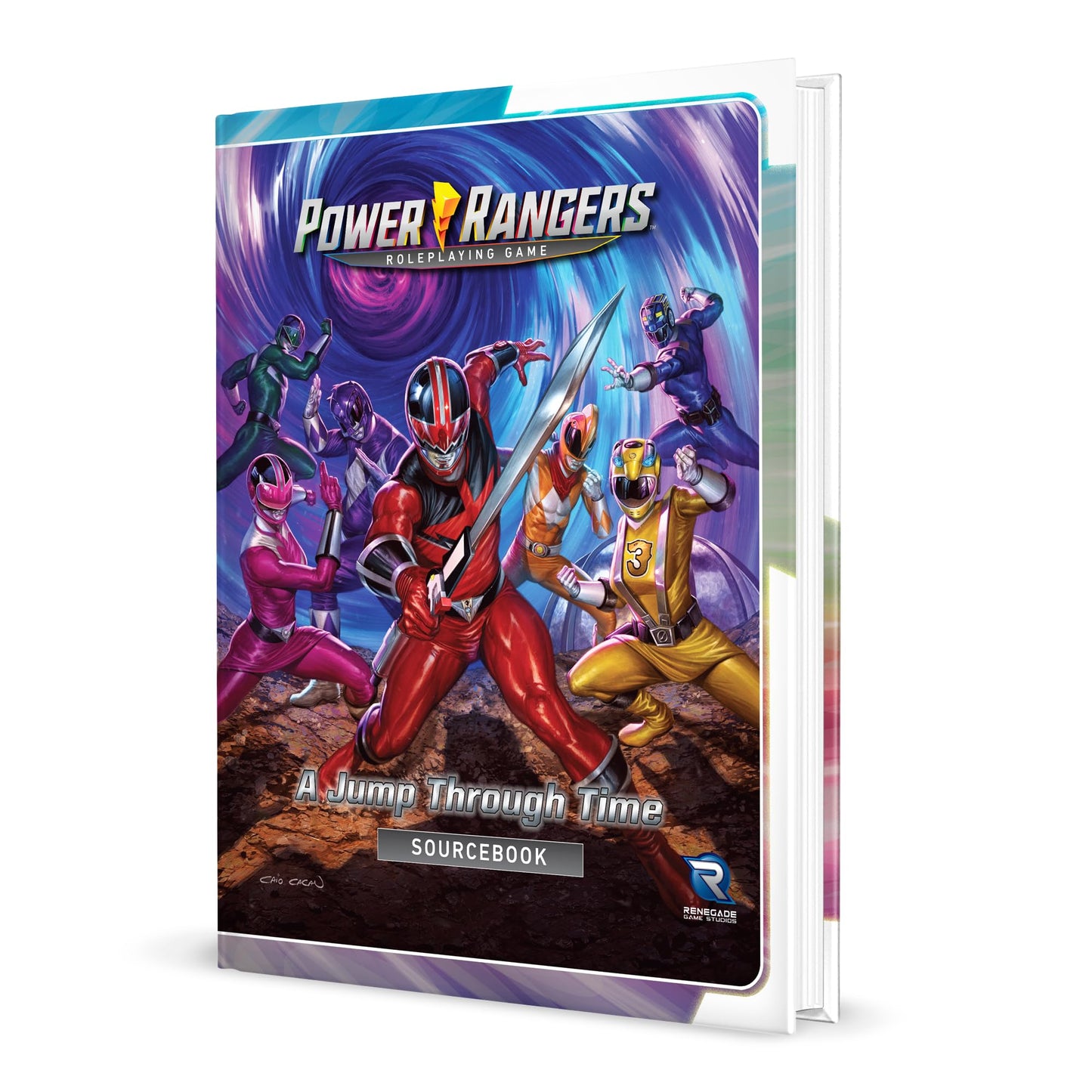 Renegade Game Studios: Power Rangers Roleplaying Game A Jump Through Time Sourcebook, Play as The Purple, Orange, or Advanced Spectrum Quantum Ranger Roles. Ages 14 and up