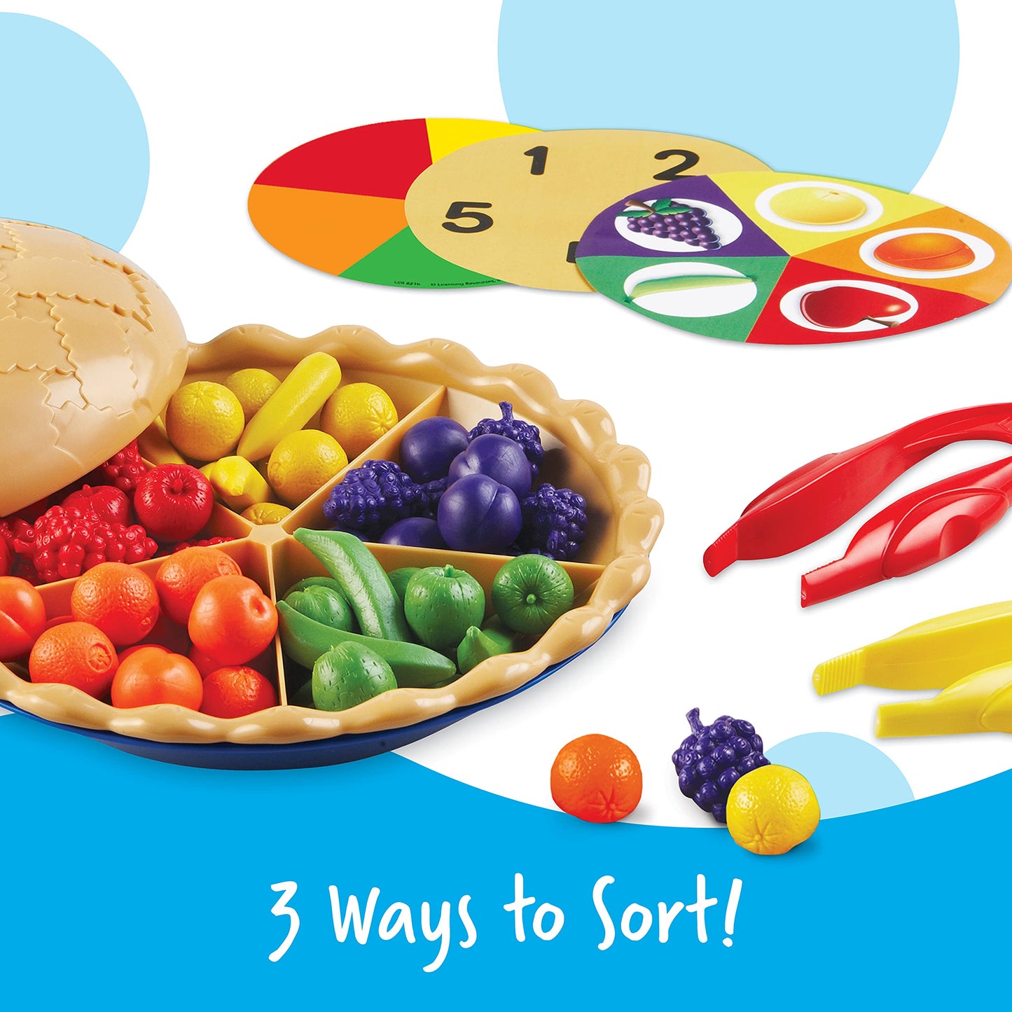 Learning Resources LER6216 Super Sorting Pie, Fine Motor Toy