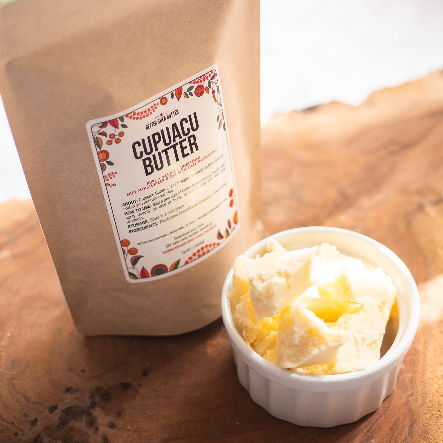 Better Shea Butter Cupuacu Butter Raw, Pure & Unrefined for Hair Growth & Dry Skin on Body and Face - Brazilian Body Butter Base for DIY Butter, Lotion Base and Soap Making - Cupuaçu Butter 16 oz