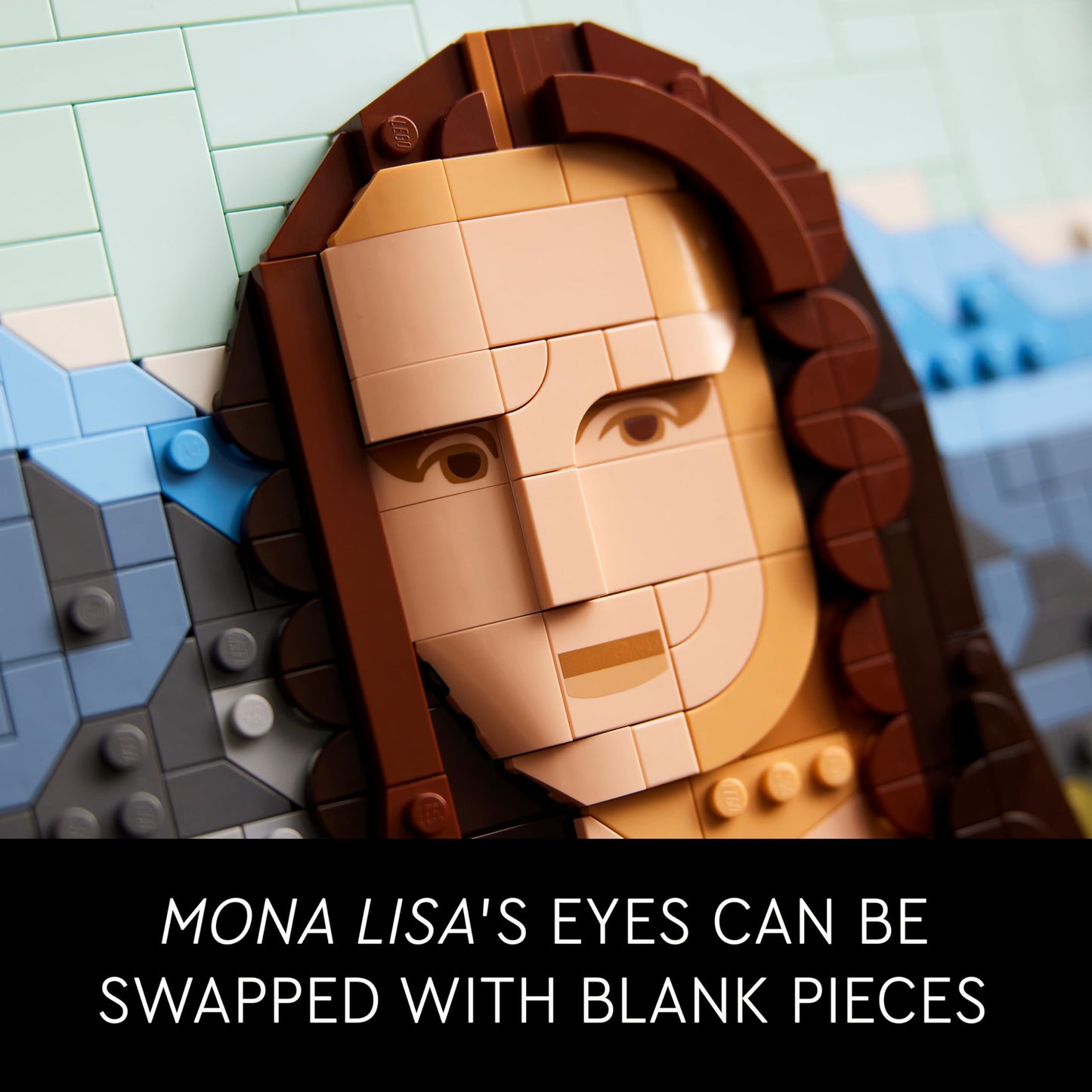 LEGO Art Mona Lisa Building Set - Leonardo da Vinci Wall Display, Ages 18+ - DIY Crafts for Men, Women - Great for Puzzle and Art Lovers - Birthday Gift Idea - Includes Detachable Frame - 31213