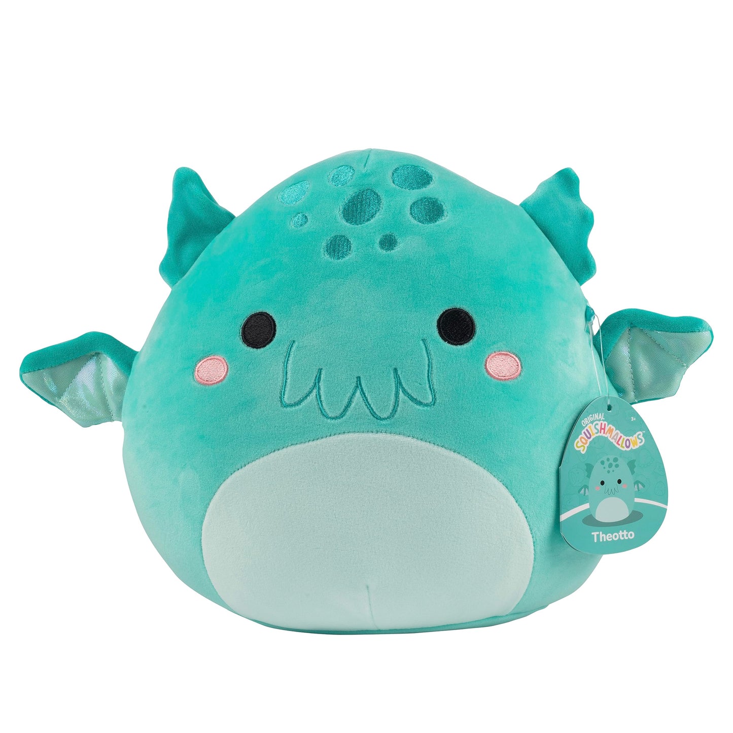 Squishmallows 10" Theotto The Blue Cthulhu – Official Kellytoy Plush – Soft & Squishy Stuffed Animal Toy for Kids