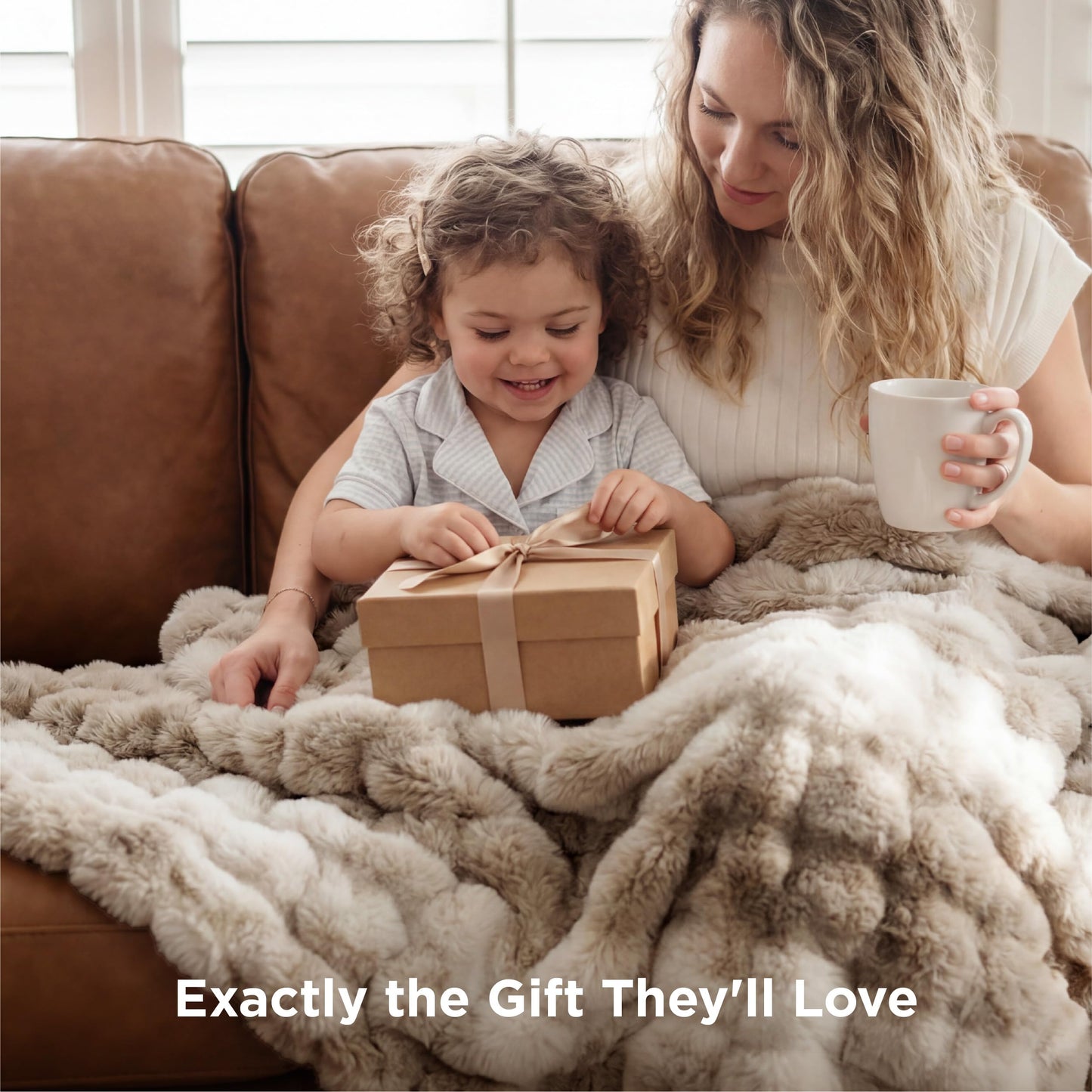 Bedsure GentleSoft Fluffy Faux Fur Throw Blanket for Couch, Soft Fuzzy Fleece Blankets & Throws, Tie-dye Taupe Cozy Gifts for Women Teen Girls, Minky Thick Warm Plush Gifts for Birthday, Anniversary