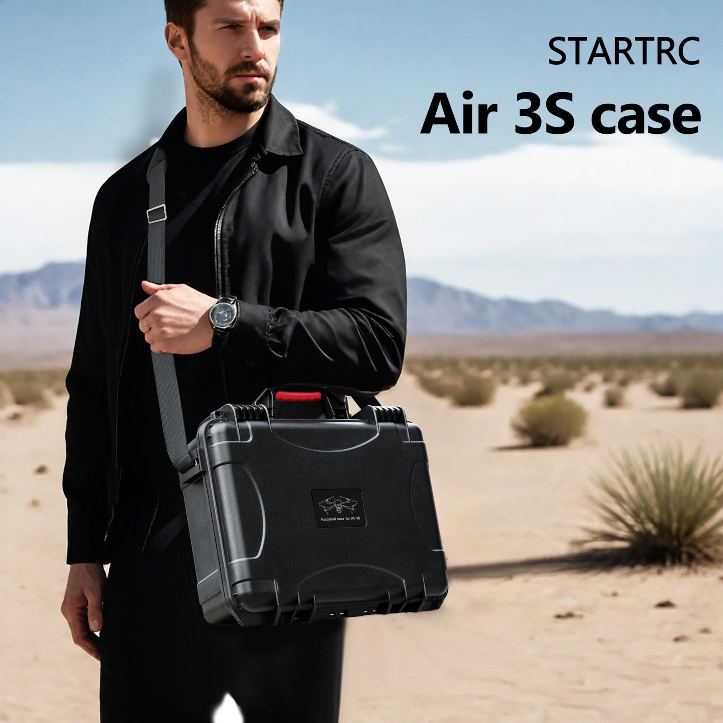 STARTRC Air 3S Case, Waterproof Carrying Hard Case for DJI Fly More Combo, Compatible With Accessories, RC 2/RC/RC-N3/N2 Controller, Charging Hub