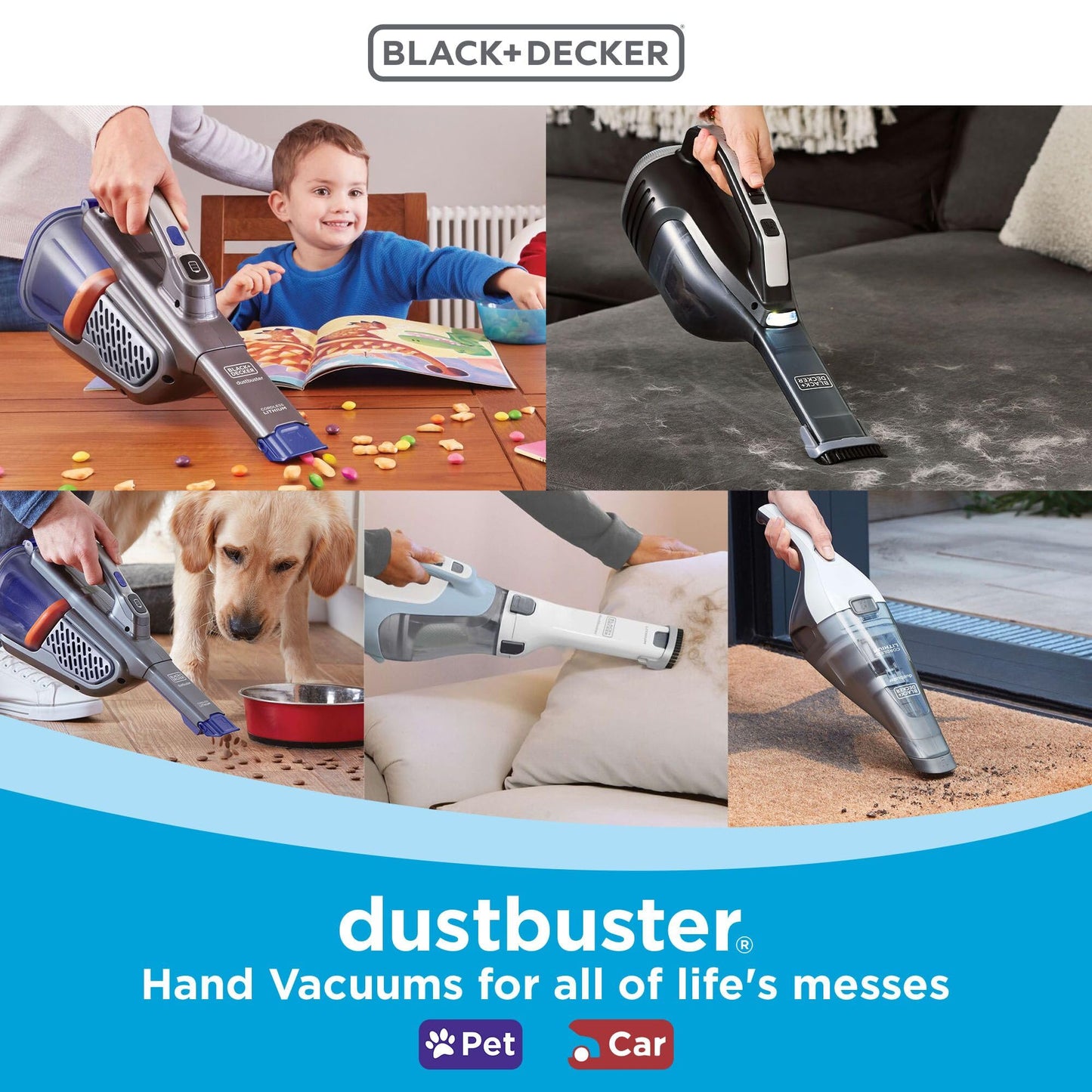 BLACK+DECKER 20V MAX POWERCONNECT Handheld Vacuum, Cordless, Battery Not Included, Bare Tool Only (BCHV001B)