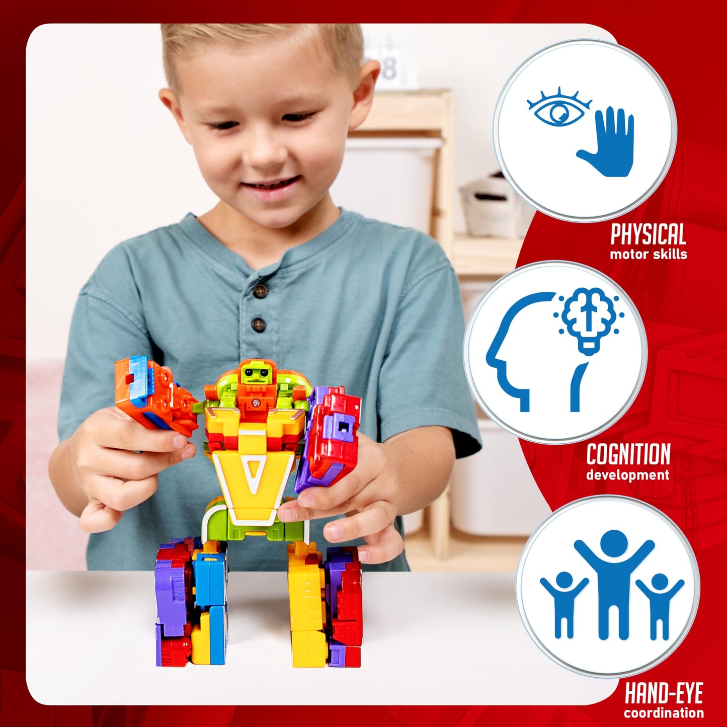 Alphabet Robots Toys for Kids, ABC Learning Toys, Alphabots, Letters, Toddlers Education Toy, Carnival Prizes, Christmas Toys, Treasure Box and Prize for Classroom