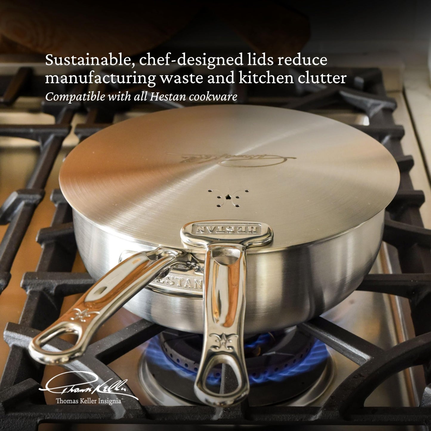 Thomas Keller Insignia by Hestan - Stainless Steel 8.5" Universal Lid