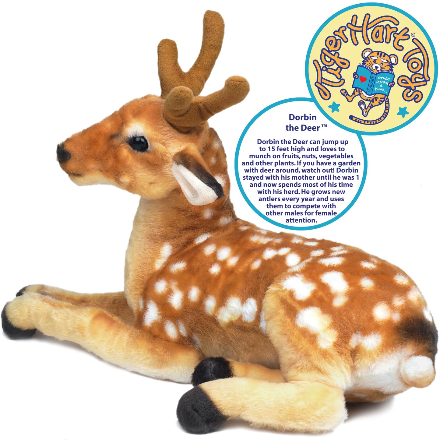 Dorbin The Deer - 21 Inch Stuffed Animal Plush - by TigerHart Toys