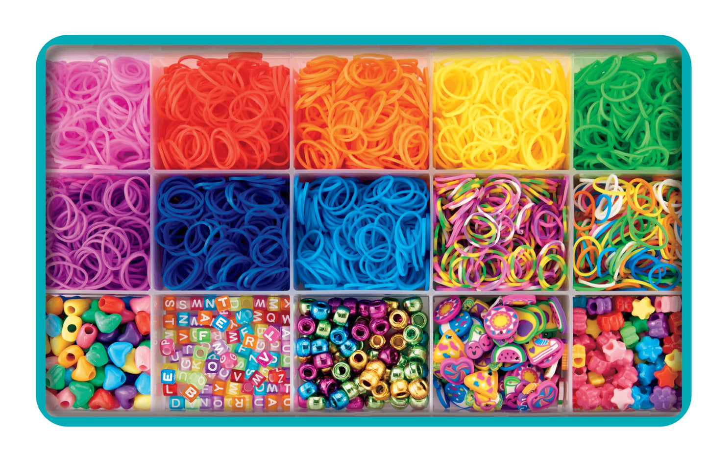 Cra-Z-Art CraZLoom Deluxe Rubber Band Case – Comprehensive Loom Kit with Assorted Bands & Tools | Includes Storage Case for Easy Organization & Creativity