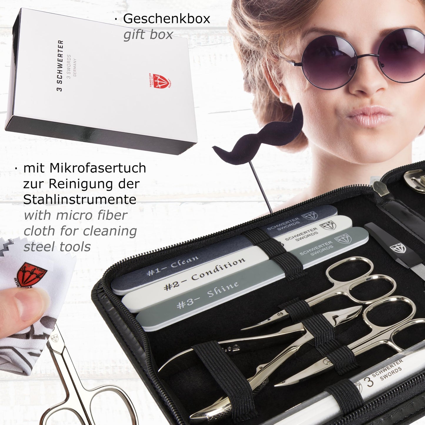 3 Swords Germany – manicure pedicure set kit (009)