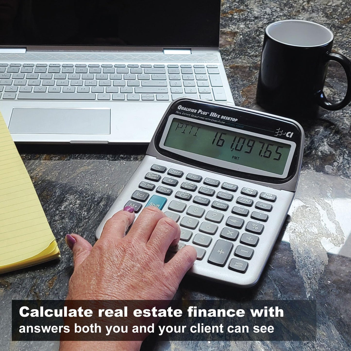 Calculated Industries 43430 Qualifier Plus IIIfx Desktop PRO Calculator