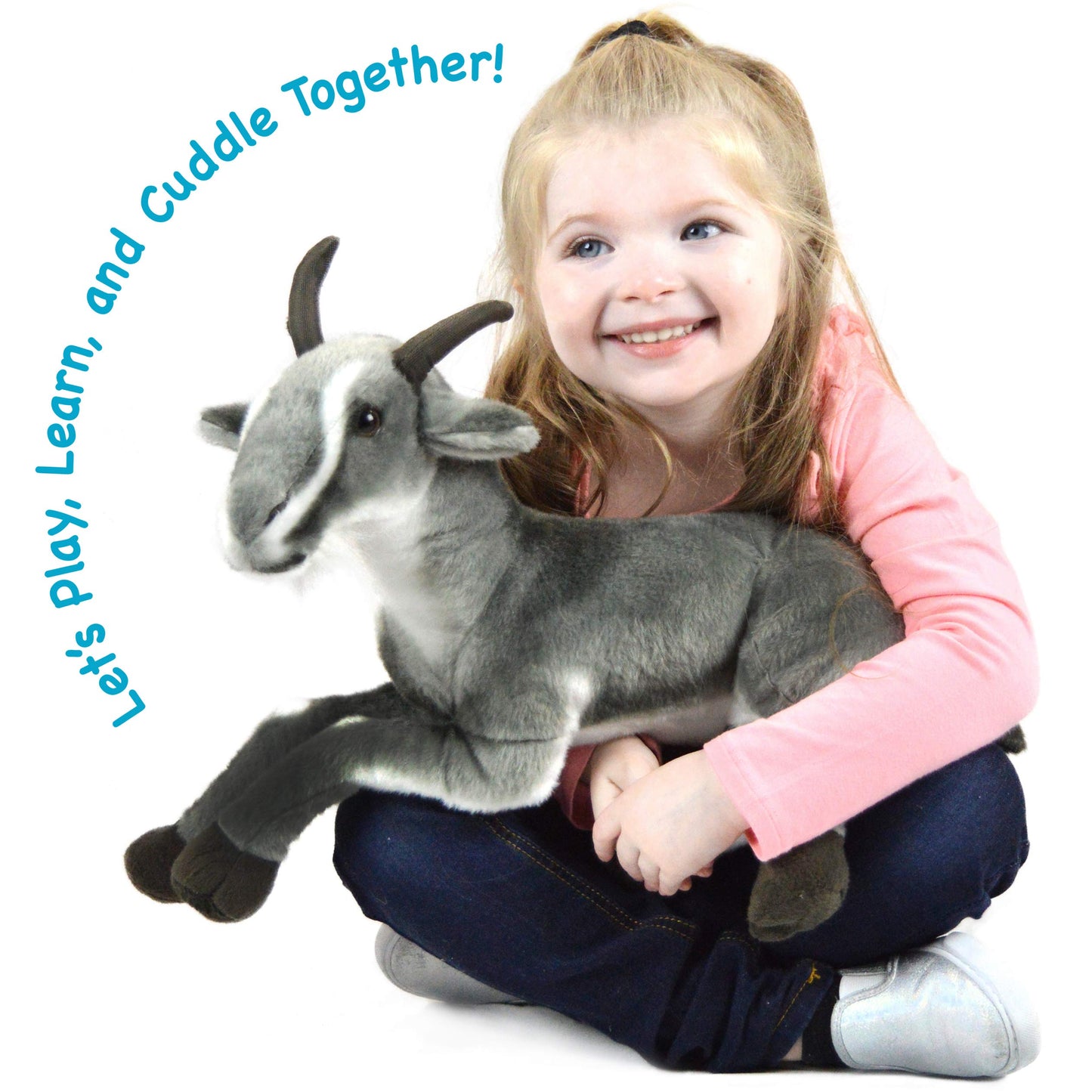 Patrick The Pygmy Goat - 18 Inch Large Stuffed Animal Plush - by TigerHart Toys