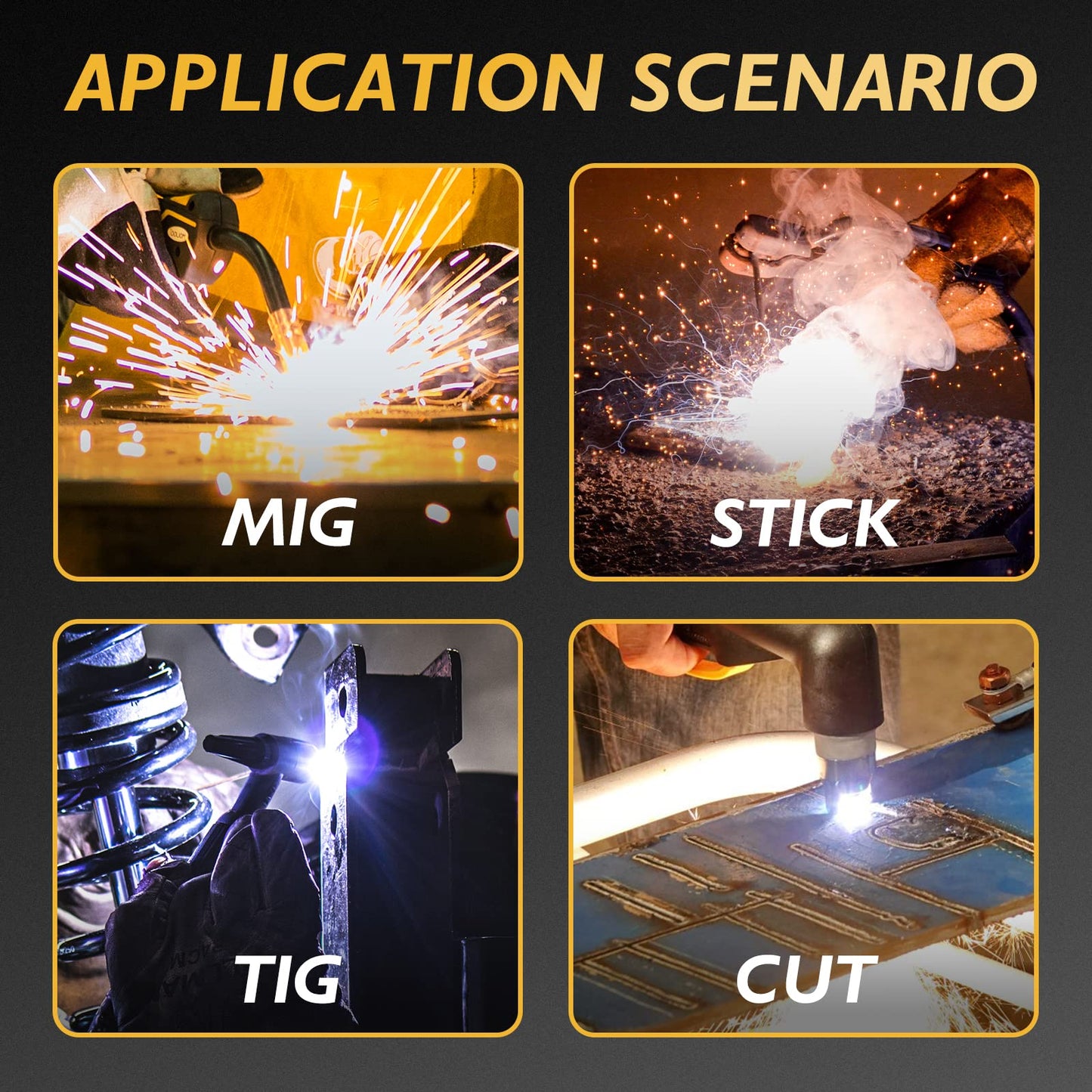 TOOLIOM Auto Darkening Welding Goggles 4 Arc Sensor Eye Protection Safety Goggles Welding Glasses with 𝐋𝐄𝐃 𝐋𝐢𝐠𝐡𝐭𝐢𝐧𝐠 & 𝐓𝐘𝐏𝐄-𝐂 𝐂𝐡𝐚𝐫𝐠𝐢𝐧𝐠 for MIG TIG Stick