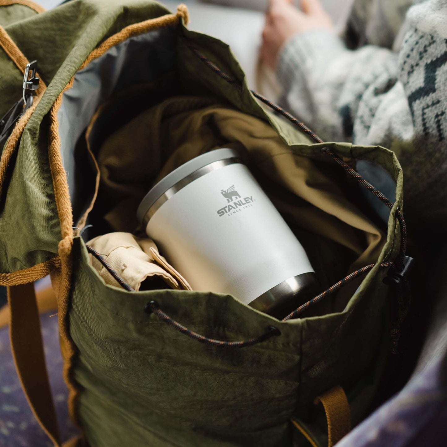 STANLEY Adventure To-Go Food Jar 18 oz | Vacuum Insulated Food Container | Wide Mouth Screw On Lid | Packable for Travel | Stainless Steel with Leakproof Lid | BPA-Free | Sea Glass Plume
