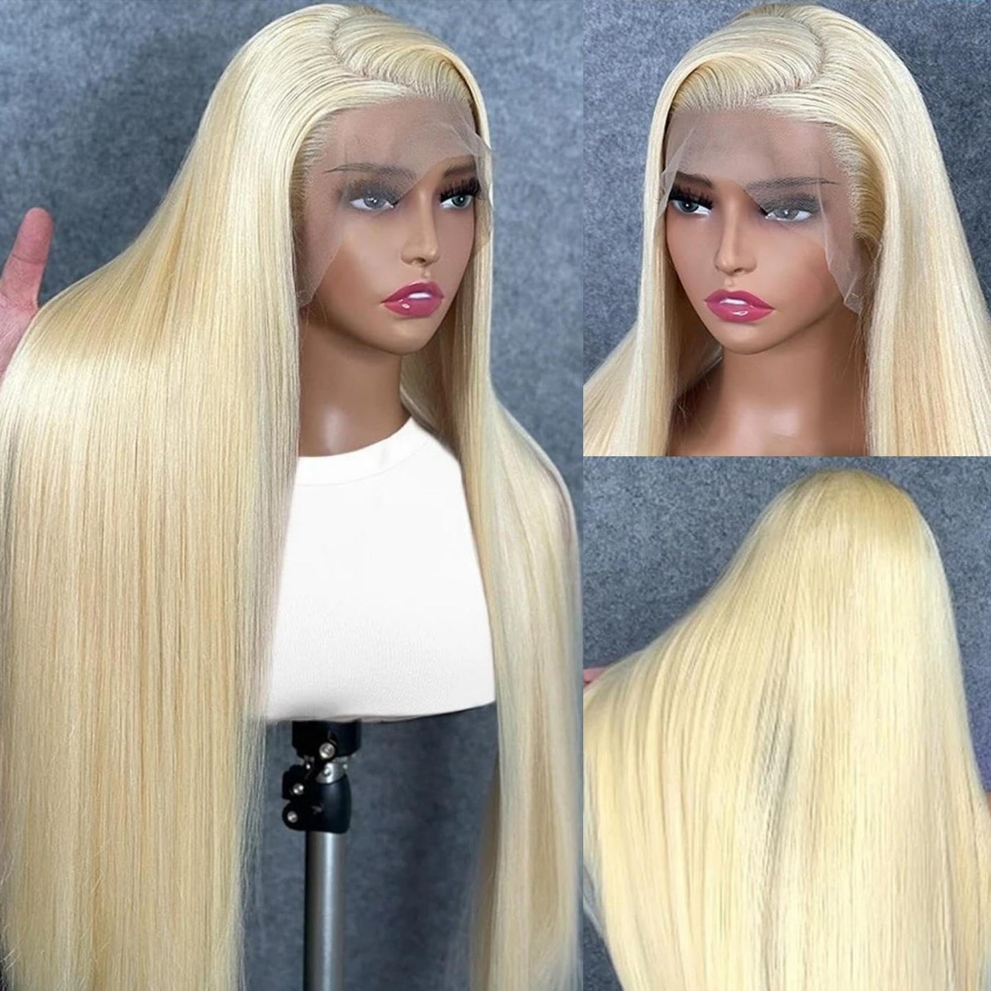 BZN 613 13x6 Lace Front Wig Human Hair 28 Inch 200 Density 613 Lace Front Wig Human Hair Blonde Wig Human Hair Straight Lace Frontal Wig Pre Plucked With Baby Hair