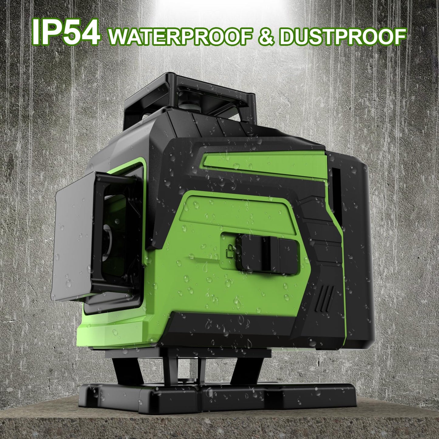 Laser Level,16 Line Laser Level 360 Self Leveling,4x360°4D Green Cross Line Laser for Construction and Picture Hanging,lazer leveler tool with 2 Batteries,Magnetic Bracket & Remote Controller