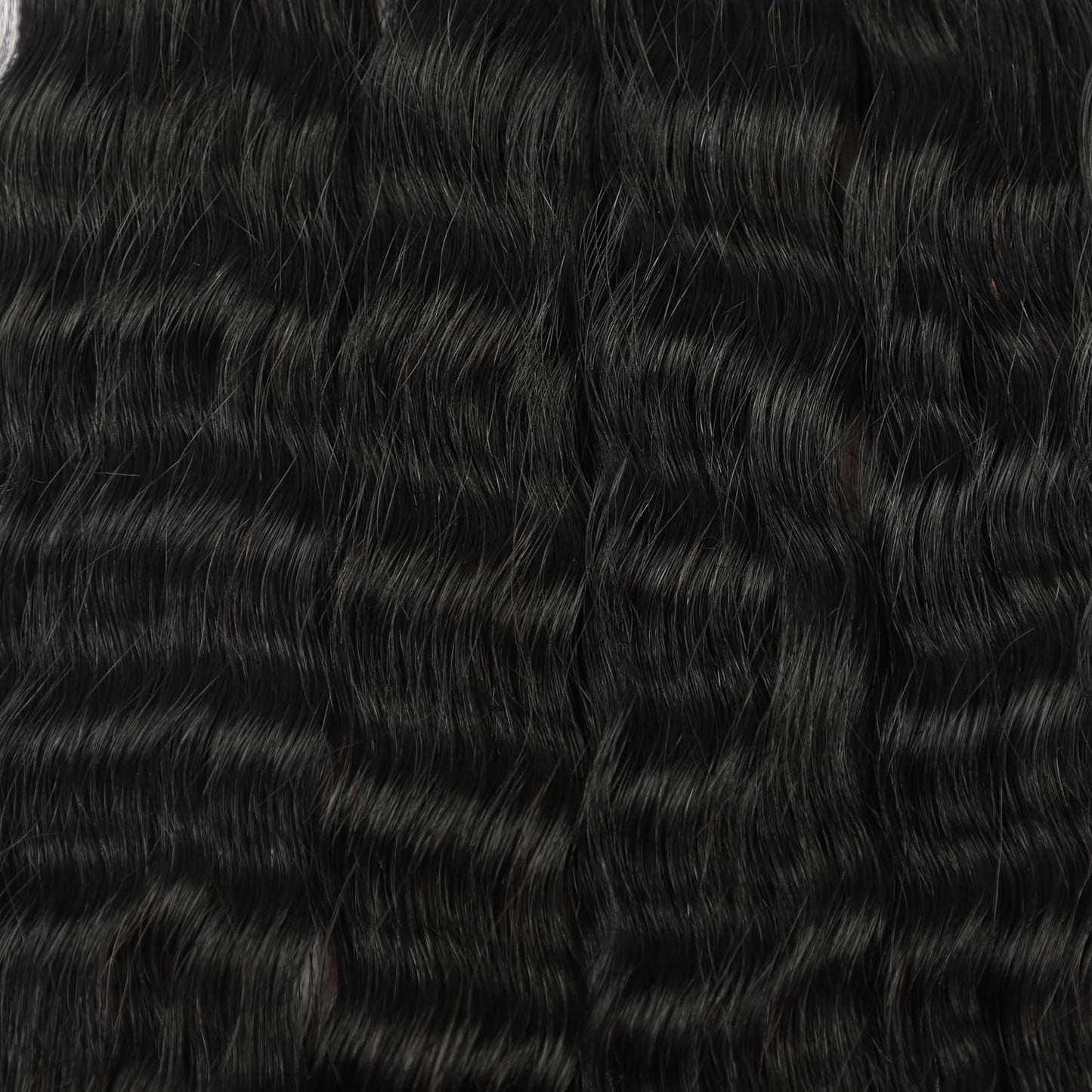 RLHAIR Wet and Wavy Human Braiding Hair Super Wave Bulk Human Hair For Braiding No Weft 100g (1Pack-4PCS) Super French Human Braiding Hair For Boho Braids (Super Wave（#1b）, 16 Inch)