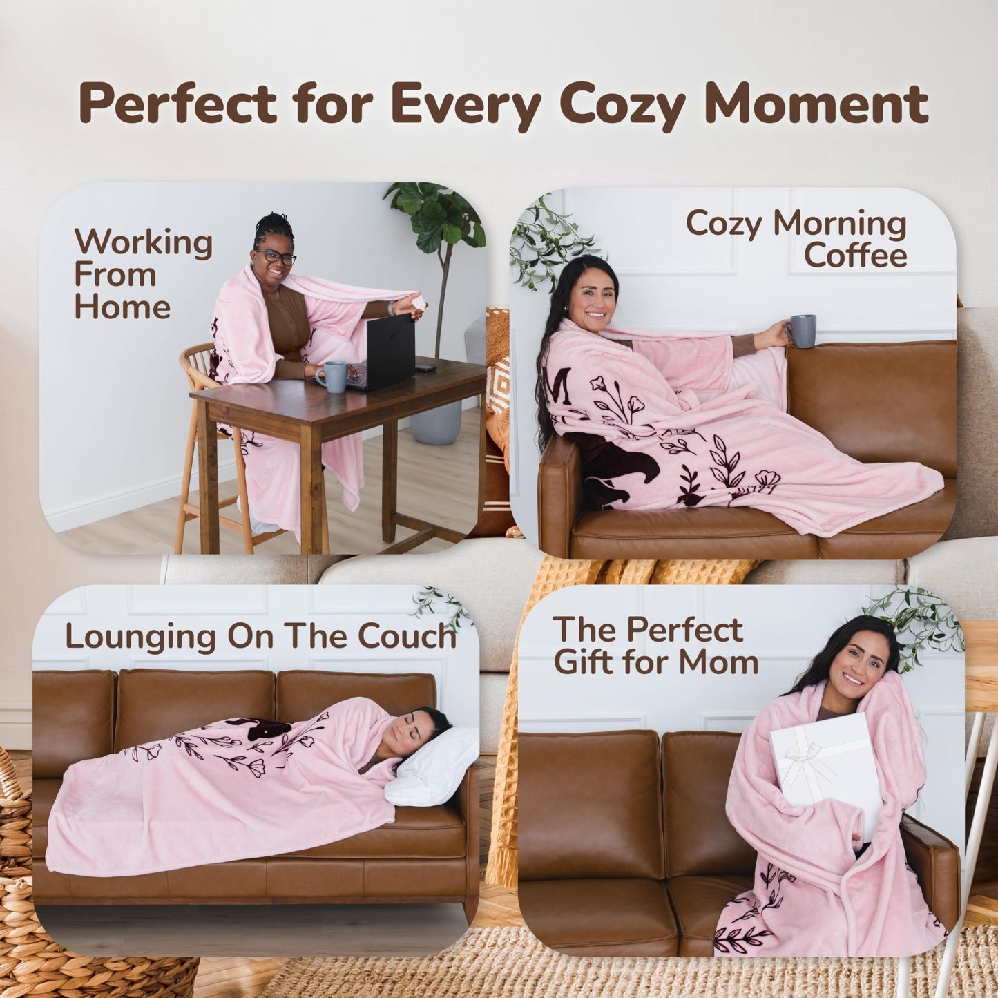 Super Blanky Wearable Blankets for Women - Cozy Mothers Day Gifts for Mom, Adult Comfy Wearable Blanket Men, College Graduation Gift for Her Girlfriend, Gifts for Wife Birthday Gift Ideas, Mama Bear
