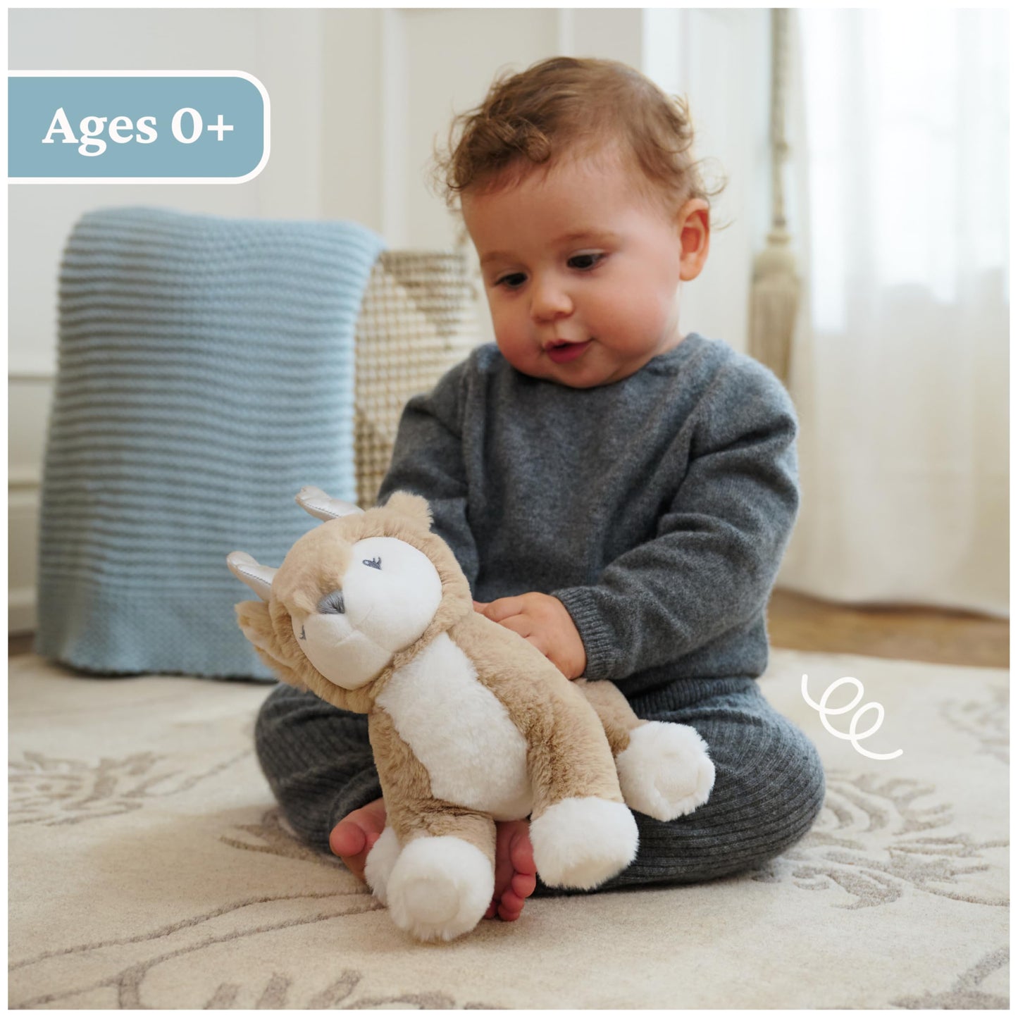 Baby GUND Maple Deer Plush, Stuffed Animal for Babies and Toddlers, Brown, 10”