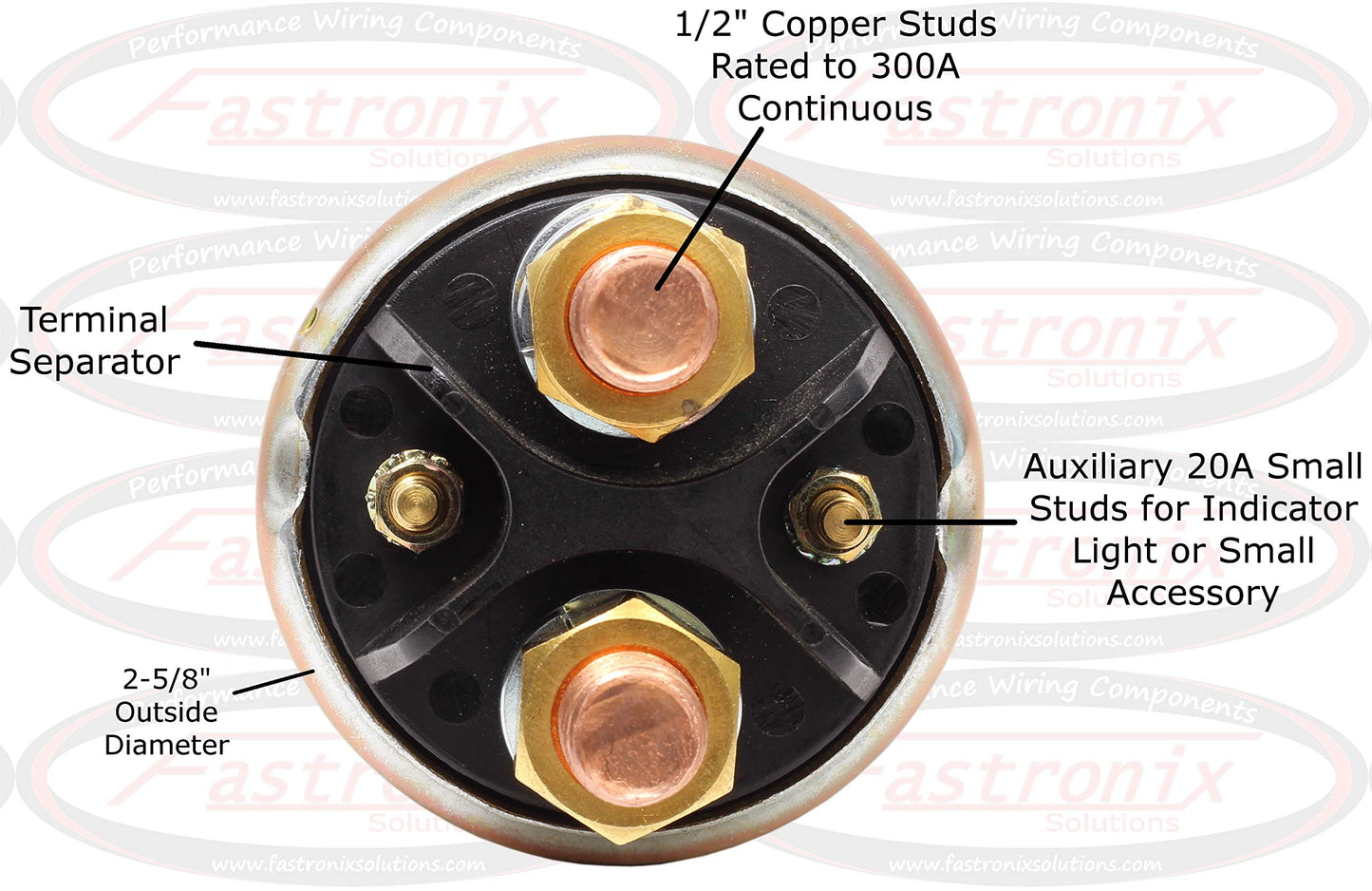 Fastronix 300A 1/2" Severe Duty Battery Disconnect Switch with Face Plate