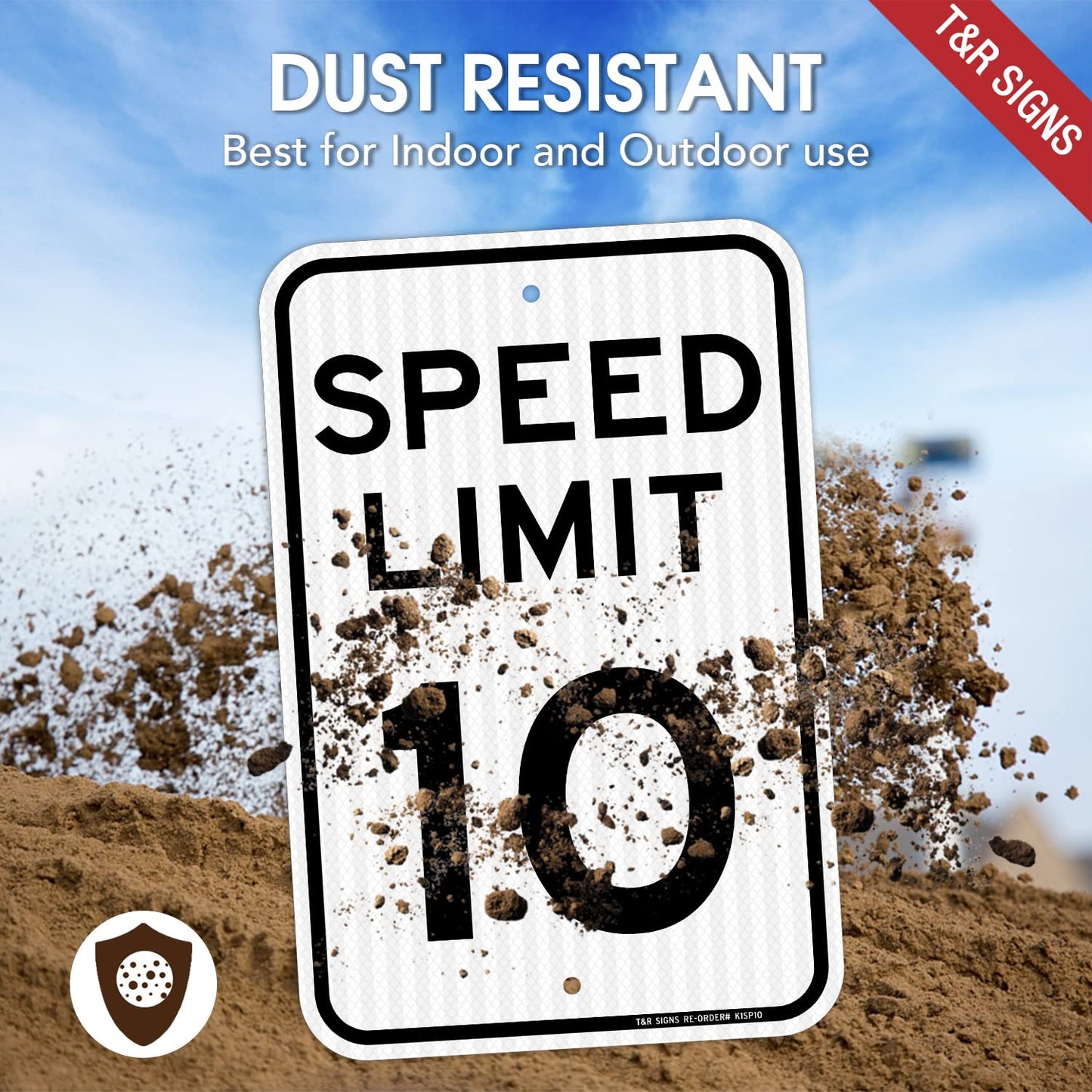 4 Pack Aluminum Traffic Signs - 18" x 12", Rust Free, Weather & Water Resistant, Fade Resistant, 2 Pre-drilled Holes