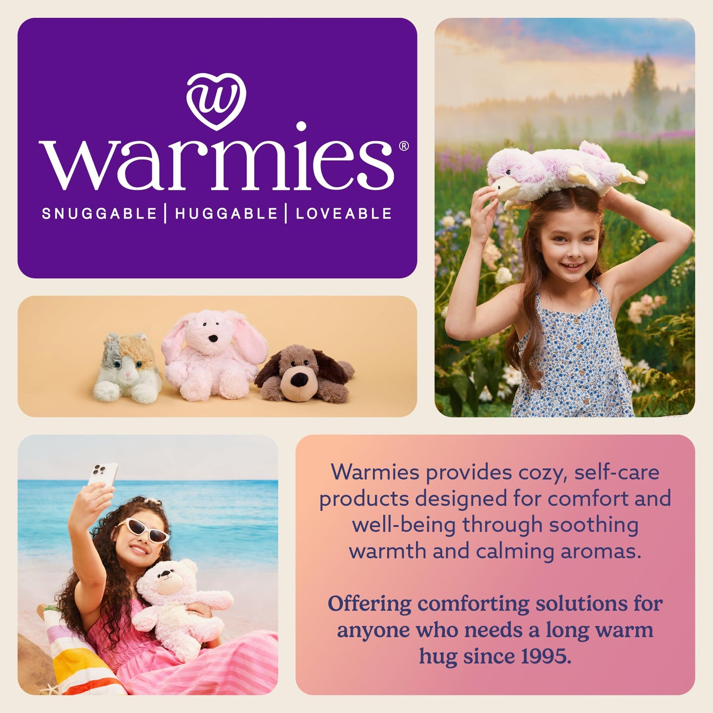 Intelex Warmies Microwavable French Lavender Scented Plush, Moose Warmies